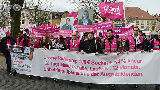 Warnstreiks Peine und Fulda