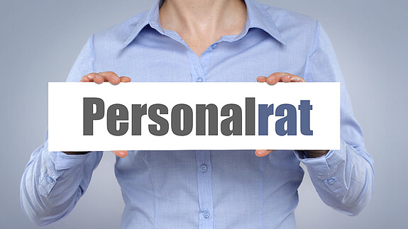 Personalrat Betriebsrat, Frau, Mitbestimmung, Personalrat, begriff, firma, hand, hinweis, info, mitarbeiter, personal, rat, schild, wort