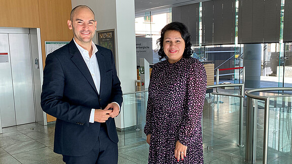 Milanie Kreutz und Dr. Danyal Bayaz Milanie Kreutz und Dr. Danyal Bayaz