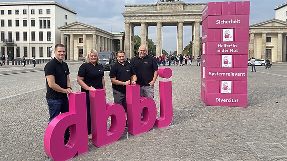 AusbildungsSTARTaktion der dbb jugend am Brandenburger Tor
