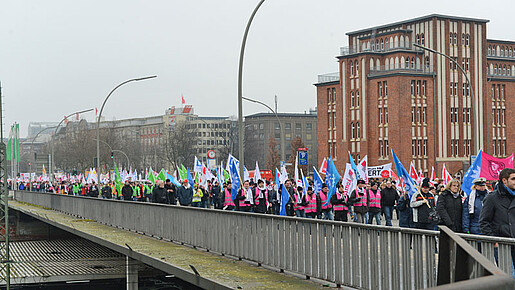 Warnstreik in Hamburg Warnstreik in Hamburg
