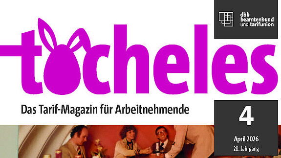 Tacheles April 2026 Zu sehen ist das Cover der aktuellen Tacheles-Ausgabe.