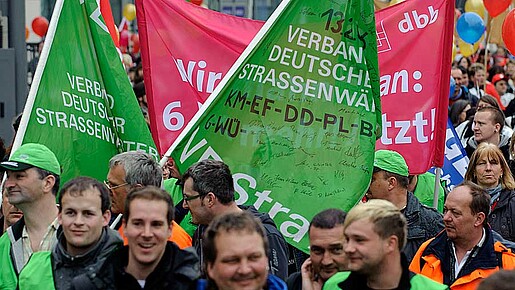 Warnstreik mit Demo in Dresden Warnstreik mit Demo in Dresden