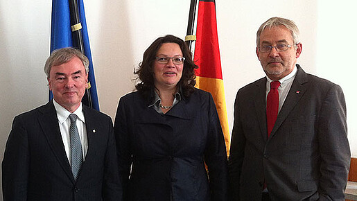Treffen mit Ministerin Nahles Treffen mit Ministerin Nahles