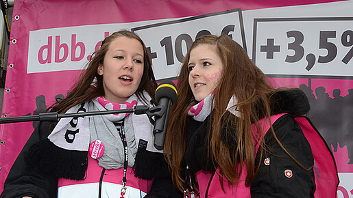 dbb jugend bei Warnstreiks und Kundgebungen in Peine dbb jugend bei Warnstreiks und Kundgebungen in Peine