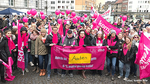 Warnstreiks und Demos in NRW