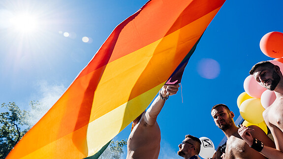 Aktivisten auf dem Christopher Street Day Aktivisten auf dem Christopher Street Day