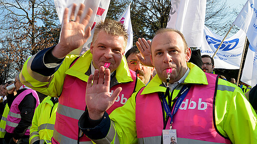 Warnstreik am Frankfurter Flughafen