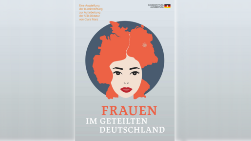 Illustration einer Frau, deren Haar den Umriss von Deutschland hat.