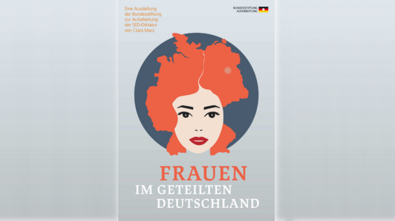 Illustration einer Frau, deren Haar den Umriss von Deutschland hat.