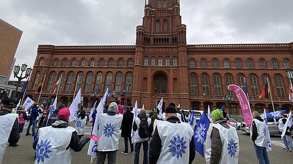 EInkommensrunde 2021: DPolG-Protest in Berlin Polizei, Demo, Protest, Berlin, Geyer, Wendt, Biedermann, Einkommensrunde, 2021, EKR, Länder