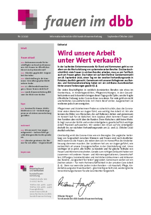 Ausgabe Nr. 05, September/Oktober 2020