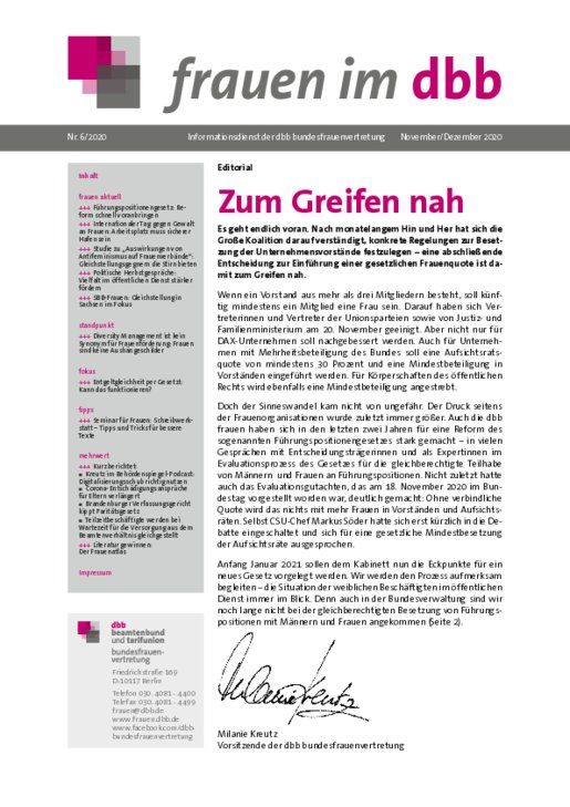 Ausgabe Nr. 06, November/Dezember 2020