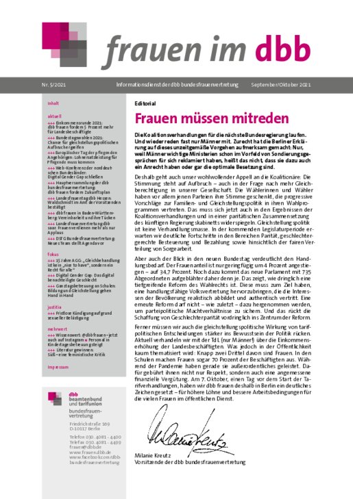 Ausgabe Nr. 05, September/Oktober 2021