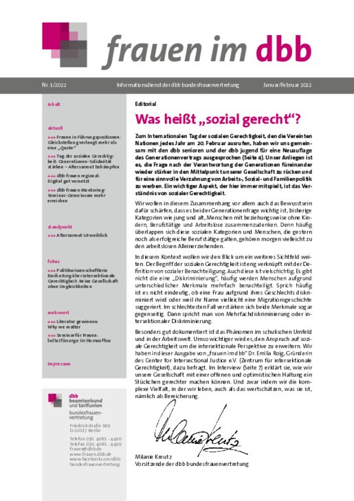Ausgabe Nr. 01, Januar/Februar 2022
